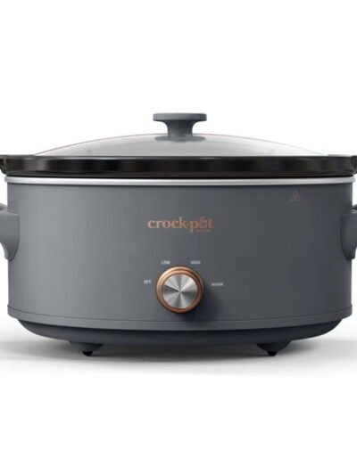 Crock-Pot Manual 7-Quart Slow Cooker Mussel Gray